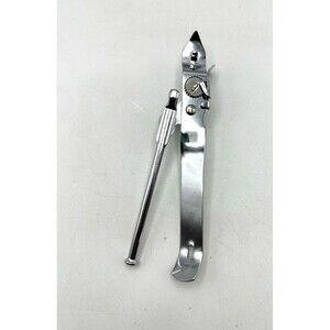 Vintage SUPER Manual Can Opener Made in Korea Silver
